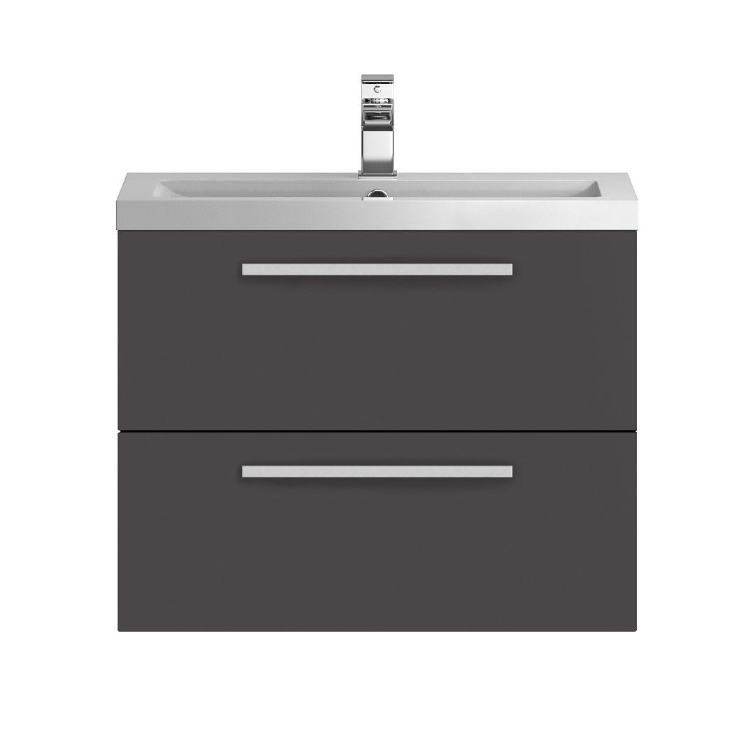 Quartet 720mm Single Bathroom Vanity with Integrated Polymarble Basin