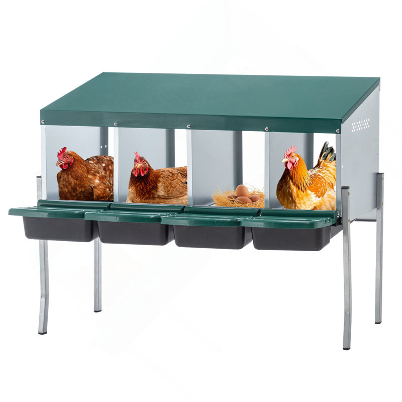 Nid de poule à 4 trous, avec pattes et couvercle pour protéger les œufs