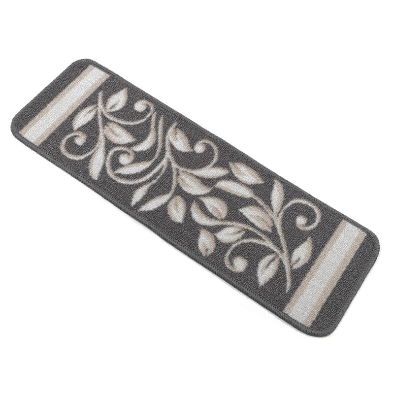 Tapis d'escalier intérieur antidérapant Ameri, Gris