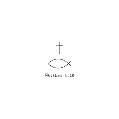 Christian Fish - Wrapped Canvas Print