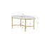 Table basse ovale Bordeaux