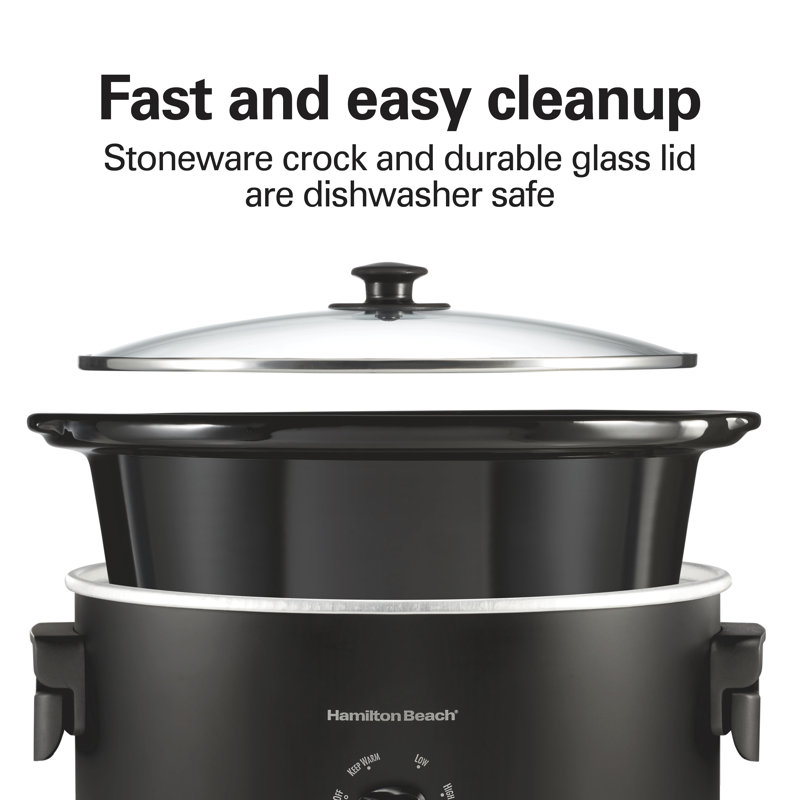 Hamilton Beach® 6 Quart Slow Cooker With Folding Handles