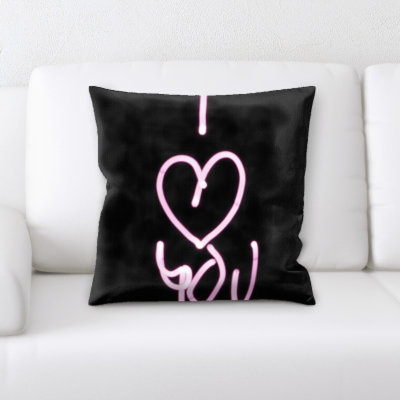 Faux Leather Throw Pillow