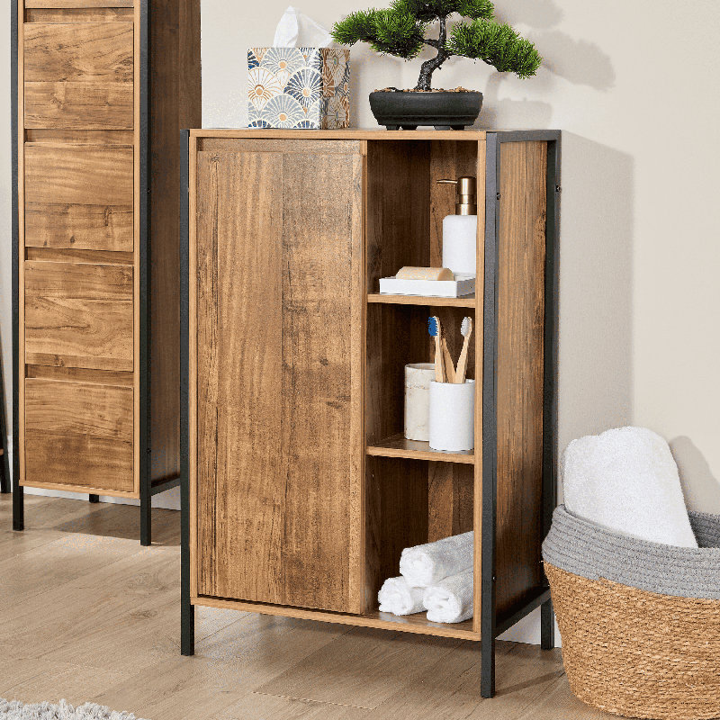 Antioco 1 Door Bathroom Storage Cabinet