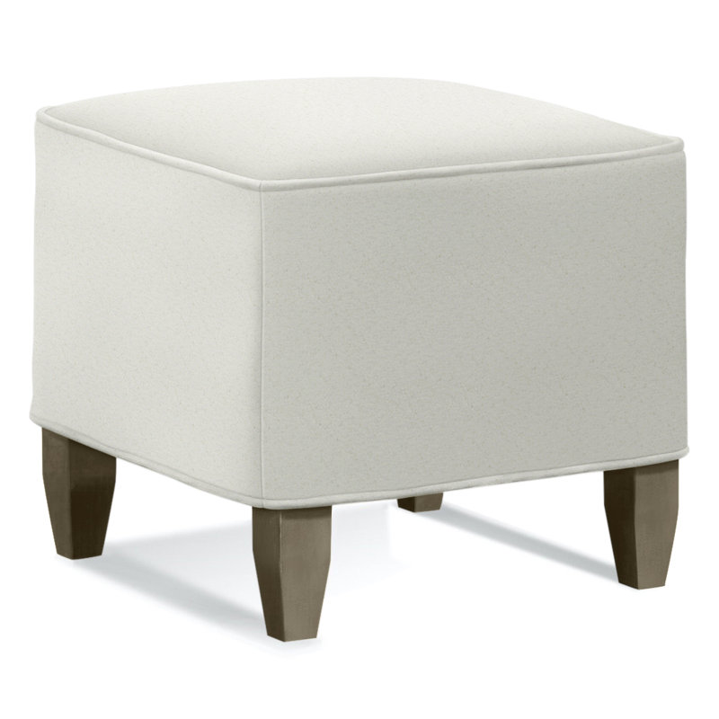 Brooklyn Upholstered Ottoman, Stone Hearth , Bianca Blush; 0809-14
