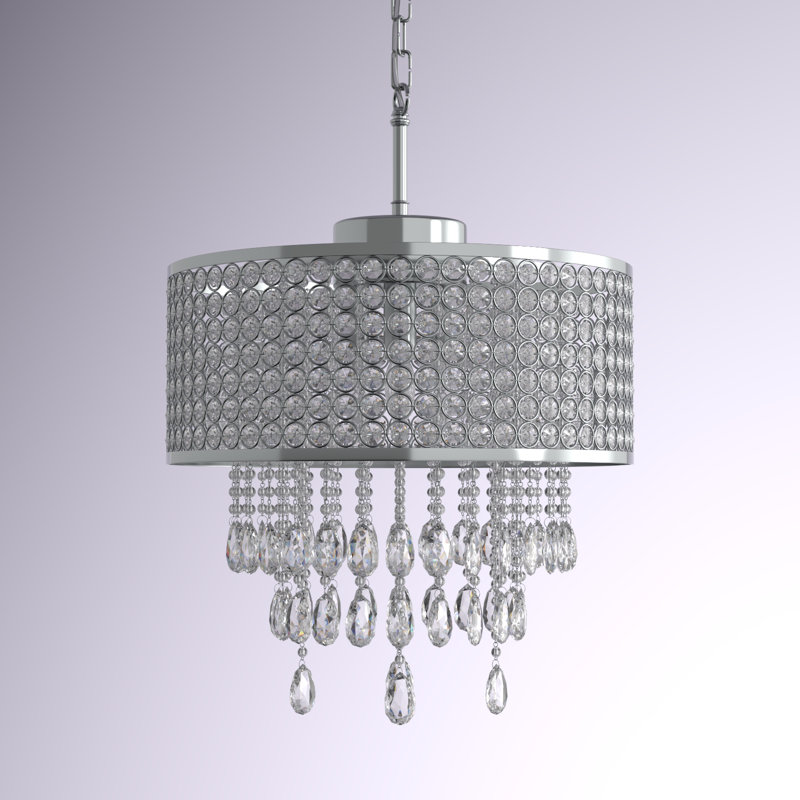 Orlando 5 - Light Dimmable Drum Chandelier