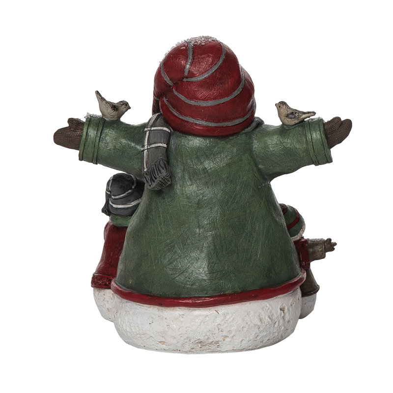 Bonhomme de neige en résine multicolore 7,25 po 