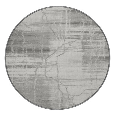 Tapis abstrait gris lavable à la machine
