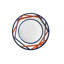 Missoni Soup Plates NASTRI Set of 2 diam. 8.5 in