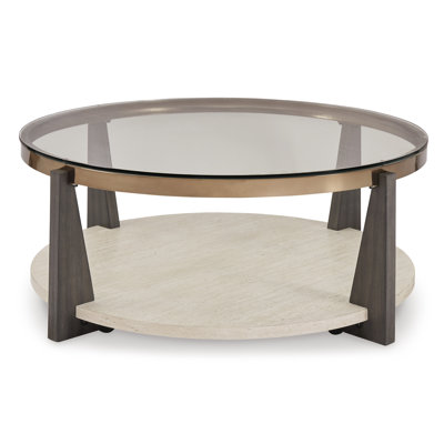 Lowrine Glass Top Single Coffee Table