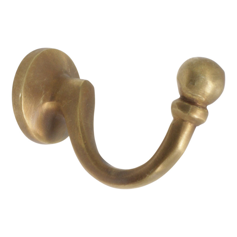 Brass Wall Wall Hook, Antique Brass