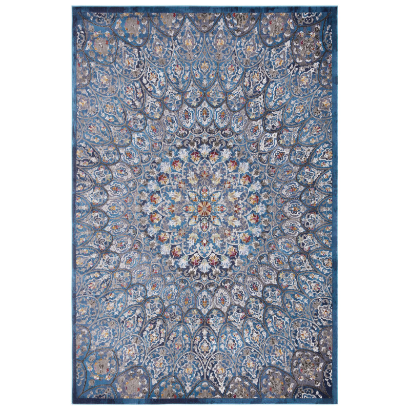 Aria Performance Floral Rug, Rectangle 5'1" x 7'3"