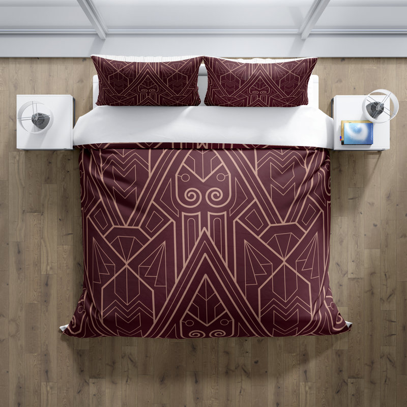Ensemble de housse de couette Art Deco, Housse de couette très grand et 2 taies