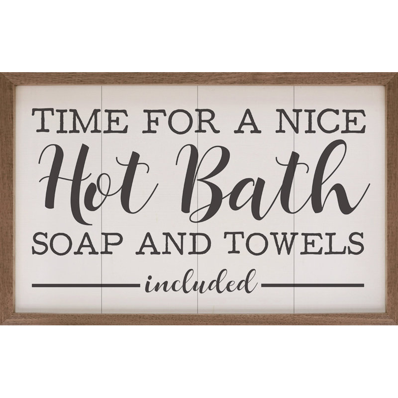 Hot Bath White, 5" H x 8" W