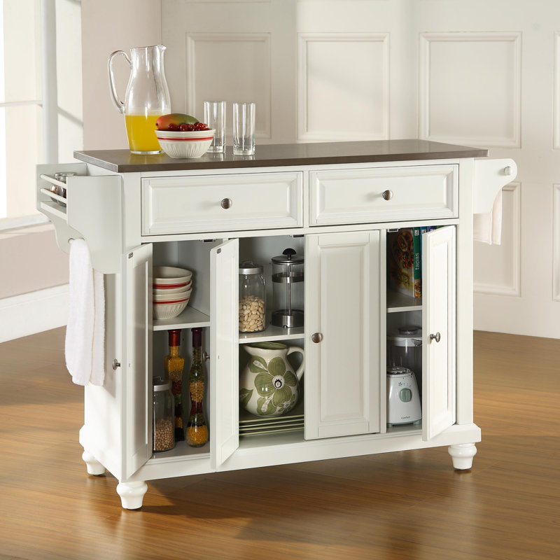 Haslingden Kitchen Island, White