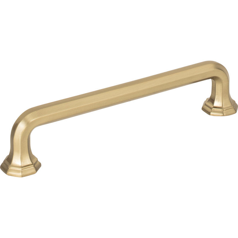 Round 3 Point Bar Pull, Warm Brass, 5 1/16"