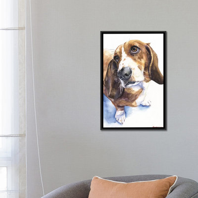 « basset ii », reproduction sur toile