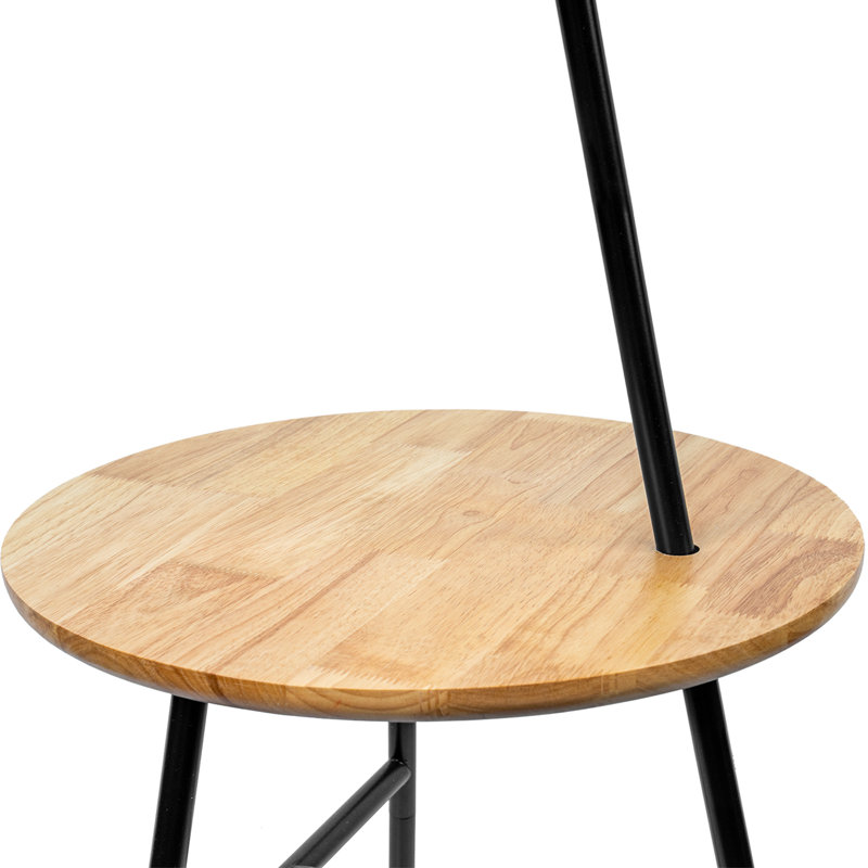 Lampe de table et sur pied en bois massif Hallandale, Bois
