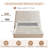 Gerhart  51.5" Luxlury Headboard Hydraulic Lift Up Storage Upholstered Platform Bed,Trapezoid,Tweed Beige,King-1670049999-1670049984