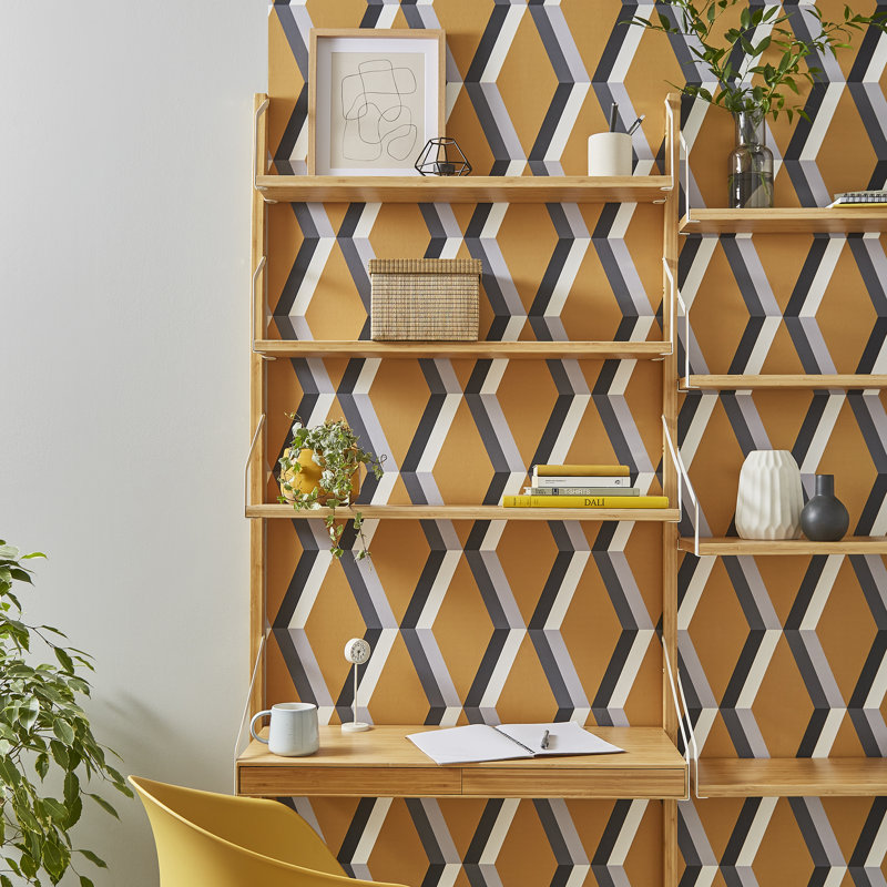 Cirque Sunshine Wallpaper, Yellow/Gray