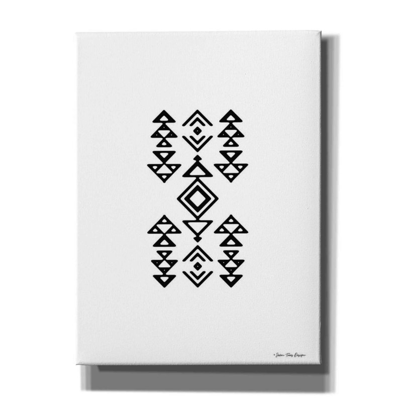 Aztec Art II by - Print, 54" H x 40" W x 0.75" D