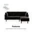 Auryon Small Double 204.5cm Velvet Futon Sofa-87857637