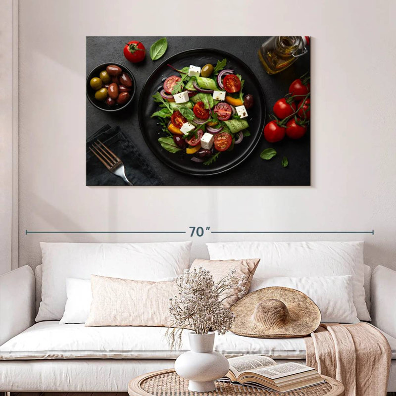 Salade grecque Yarlin Zesty, H 30 po x l 45 po