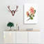 Pink Rose Illustration - Wrapped Canvas-55325538