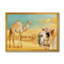 Chameaux dans le désert - Peinture sur toile-59537280-59537285