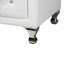 Commode blanche à 6 tiroirs avec pieds en acier Keldon, H 31,25 po x l 52,50 po x P 17,96 po-130984671