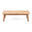 Table basse exotique en bois et avec coussins d'eau