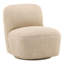 Darrel Upholstered Swivel Accent Chair, Sand