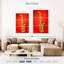 Abarca saxophone sur fond rouge-108651173