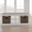 Banc de rangement en bois massif Lowell