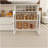 Kitchen Island With Extendable And Rotating Table, Wooden Kitchen Island With 4 Drawers-1981121269-1981121266