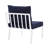 Riverside 4 Piece Outdoor Patio Aluminum Sectional Set with Armchair and Table-1859164006