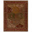 Tapis oriental en laine / coton / latex touffeté à la main Geno - rouge / jaune / vert-1458365997