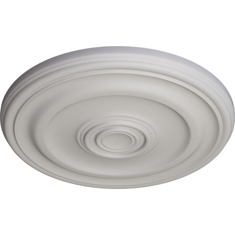 Médaillon de plafond H 15,75 po x l 15,75 po x P 1,5 po Devon, Blanc ultra pur