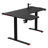 Jadiana L-Shaped Solid Wood Top Metal Base Computer Desk