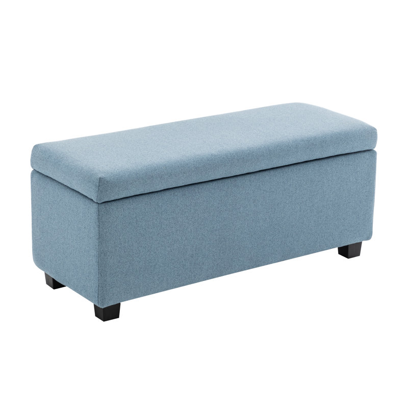 Banc de rangement Ebern Designs Hekla, Bleu