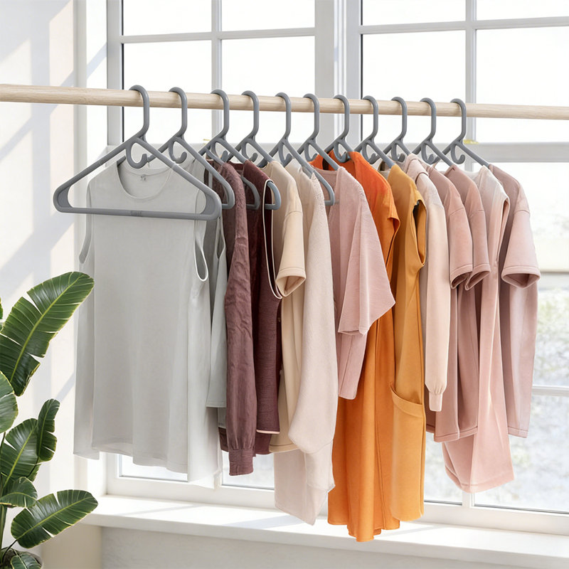 Paquet de 60 cintres robustes, idéal pour les robes, les pantalons, les costumes, les vestes et autres vêtements lourds, solution de rangement pour garde-robe peu encombrante