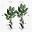 Arbre artificiel avec motif de bloc de couleur noir et blanc, arbre artificiel pour salon, chambre à coucher, bureau, 5,58 pieds (67 po) Signleader-273170119