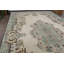 Tapis beige en patchwork de laine rétro 69,3 x 117,3 pouces