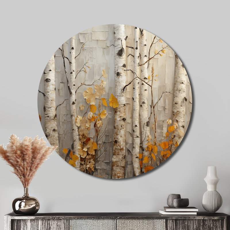 Allman - Paysages ronds, art en métal, H 16 po x l 16 po