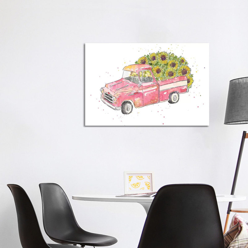 Flower Truck III by Catherine McGuire - Wrapped Canvas Print, 101.6 cm H x 66.04 cm W x 3.175 cm D