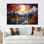 Ensemble de décoration murale Combination Peaks Of Tranquility I - Paysage de montagnes