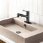 Contemporary Bathroom Sink Faucet With Pull-Out And Drain, Matte Black Look, Stylish Pop-Up Drain In Black, Modern Design-125221944