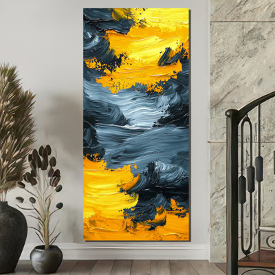 Encre jaune et gris Olethea Dream Fragments II - fauvisme
