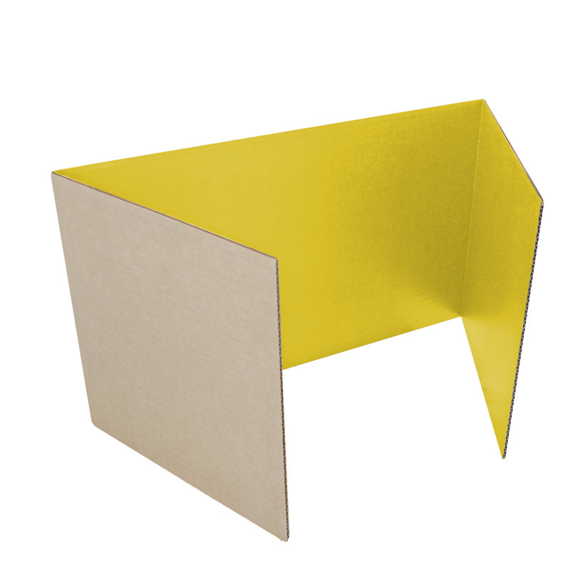 Carrelage en plastique, H 12 po x l 48 po x P 0,16 po, Jaune