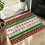 Tapis décoratif à rayures tricotées de Noël pour la cuisine 47' x 31'